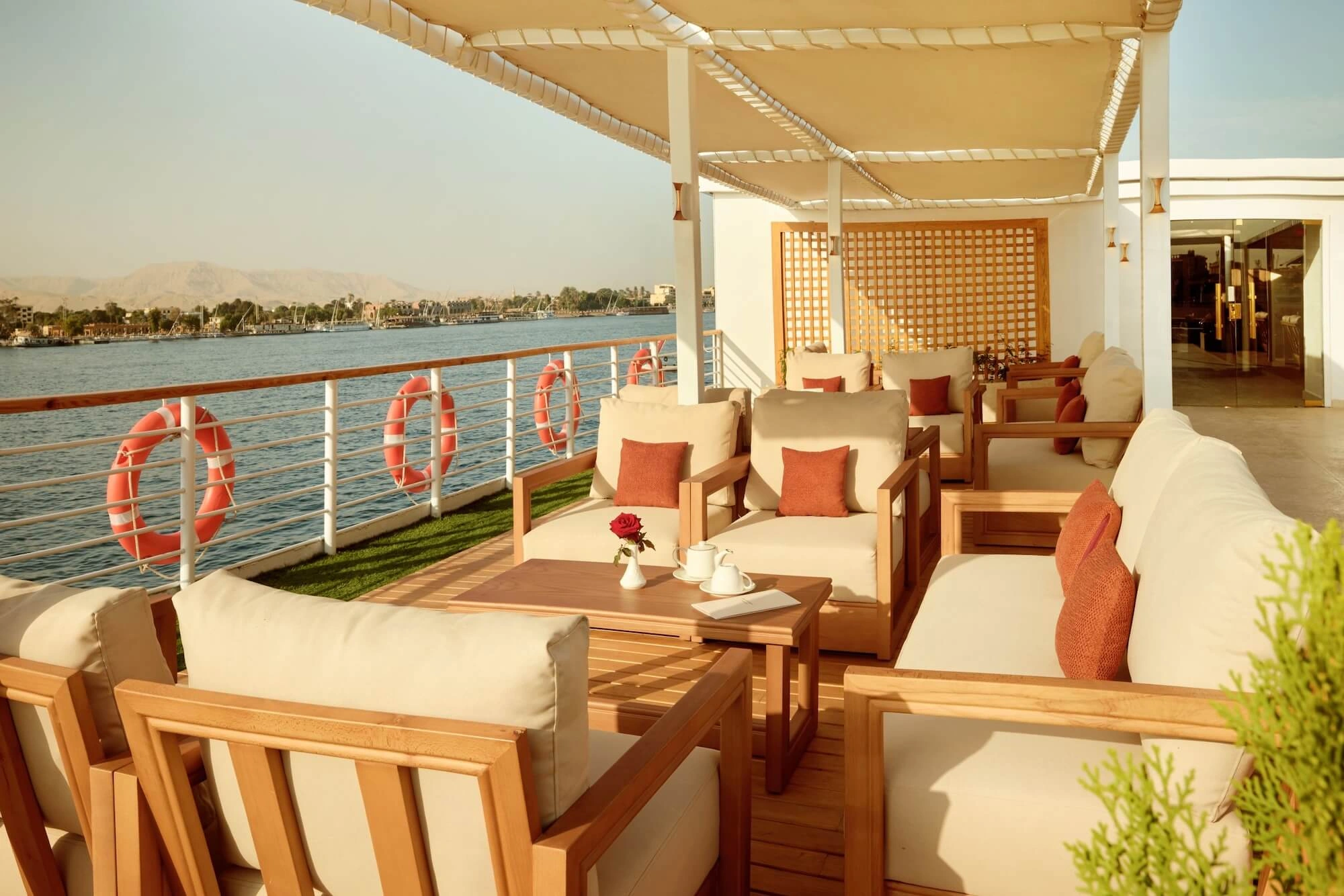 Sun deck of the M/S Royal Serenade Nile Cruise Nile cruise